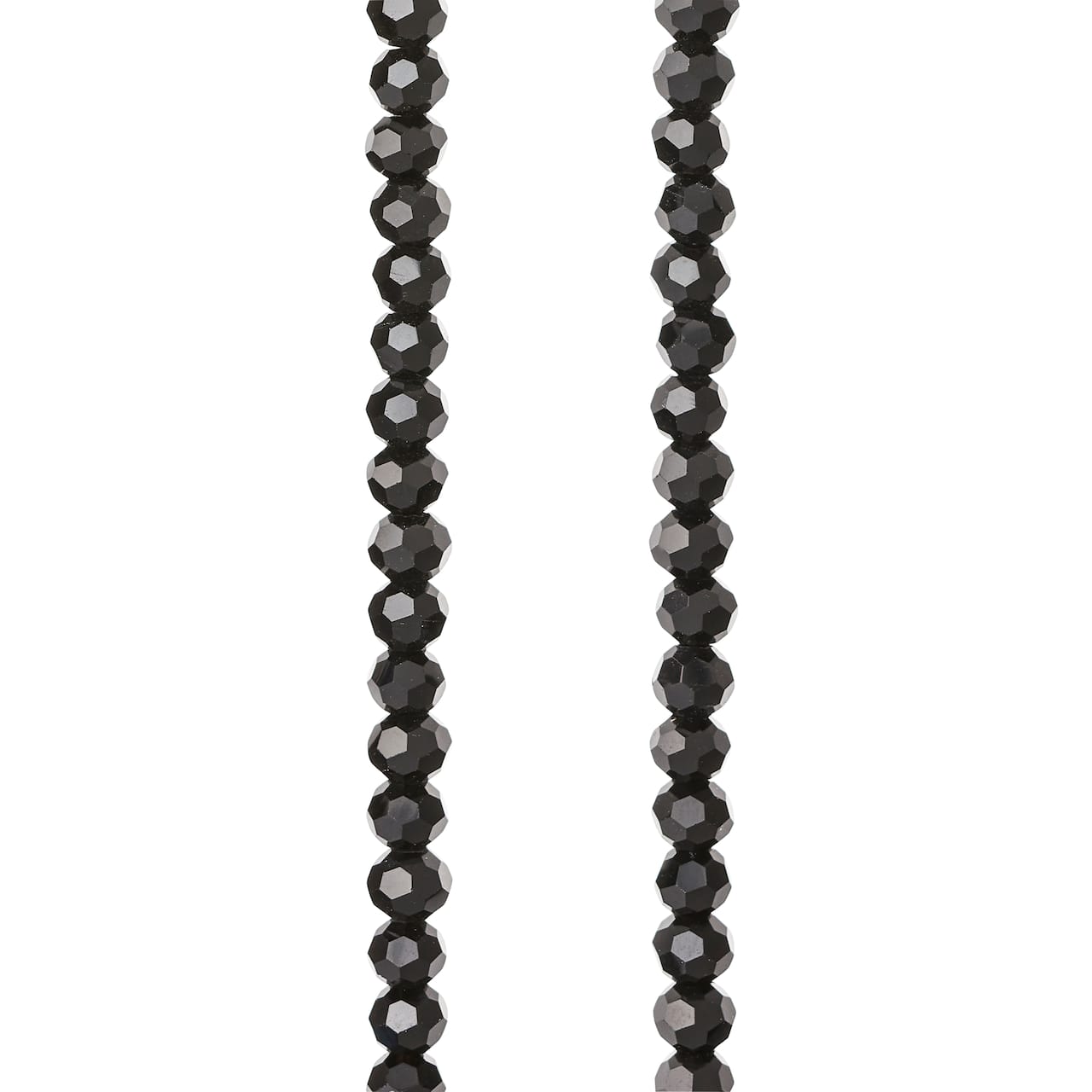 12 Pack: Black Faceted Glass Beads, 3mm by Bead Landing™